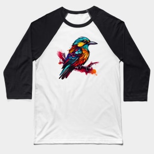 bird with pop art style Baseball T-Shirt